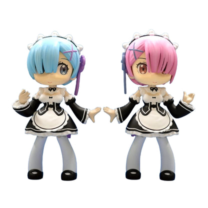 Re:ZERO Yurumari Rem & Ram Figure